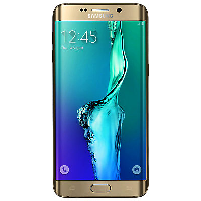 Samsung Galaxy S6 Edge + Smartphone, Android, 5.7 , 4G LTE, SIM Free, 32GB Gold